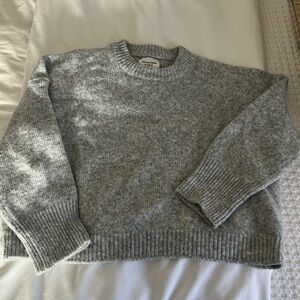 Worn once! Grey cropped sweater